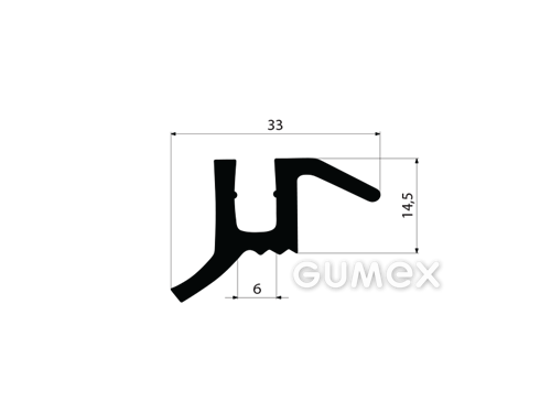 GUMOVÉ PROFILY TVARU "U" - EPDM